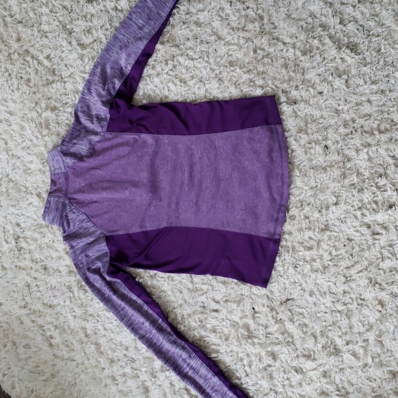 Danskin purple semi fitted quarter zip - Picture 2 of 3